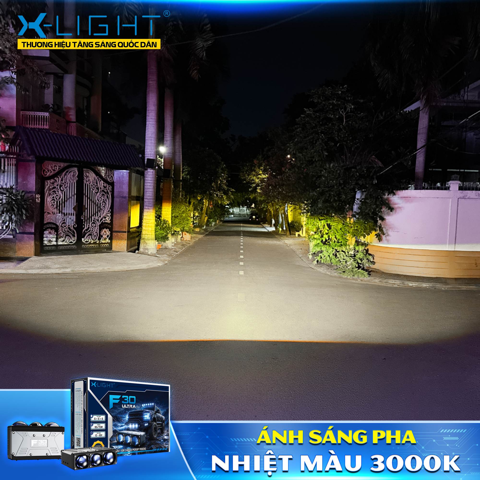 Đèn gầm lắp rời X-Light F30 Ultra